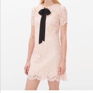Sandro pink lace dress